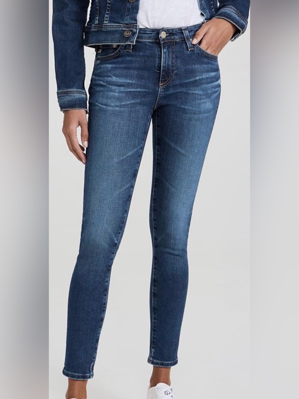 AG Adriano Goldschmied The Legging Ankle Medium Wash Jeans Size 26